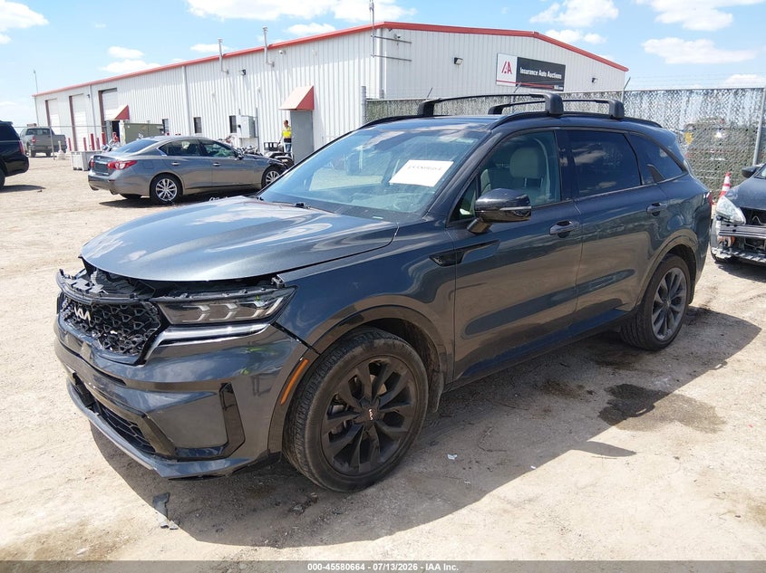 Vin: 5xyrk4lf1ng148989, lot: 46079016, kia sorento sx 20222