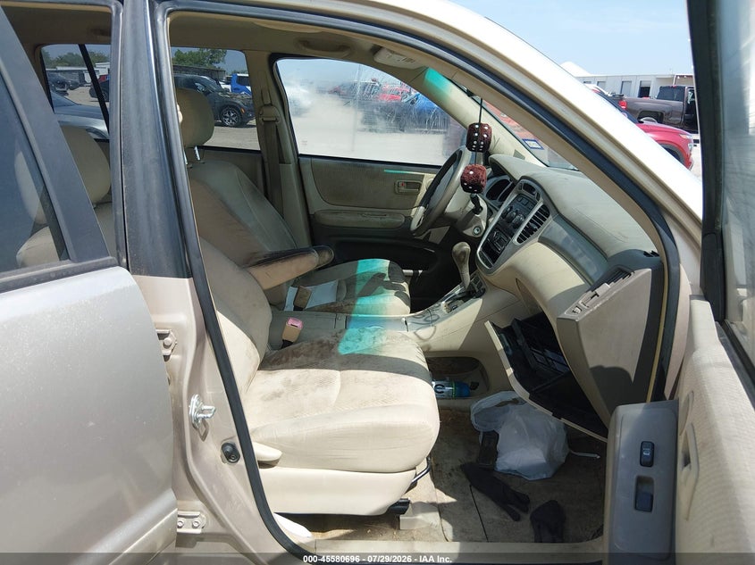 2005 TOYOTA HIGHLANDER SPORT UTILITY VEHICLE 2.4L I-4 DOHC, VVT, 160HP