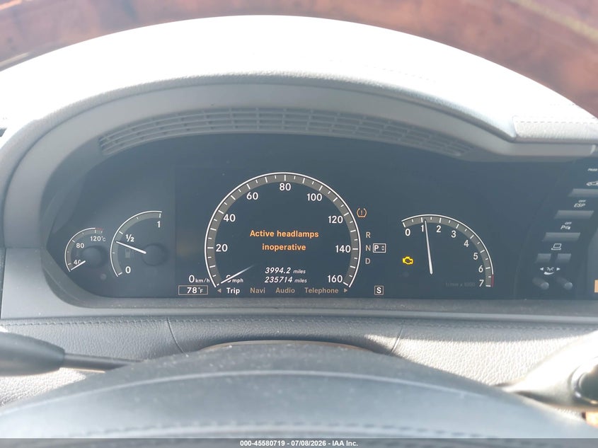2007 Mercedes-Benz Cl 550 VIN: WDDEJ71X77A001924 Lot: 45580719