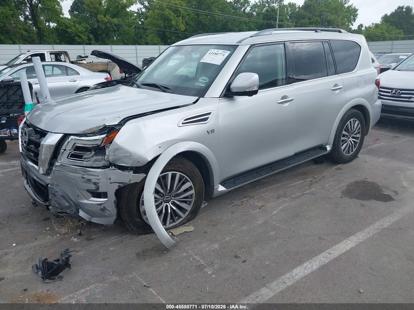 Vin: jn8ay2bb1m9793340, lot: 46079124, nissan armada sl 4wd 20212