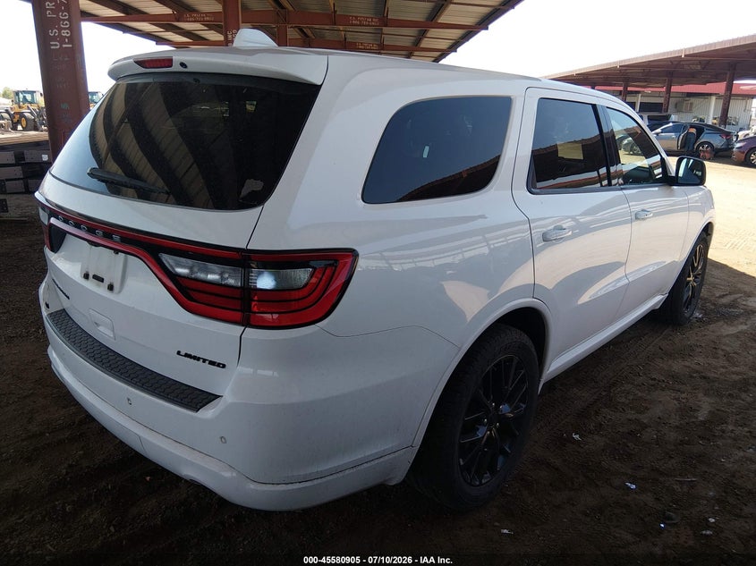 Vin: 1c4rdhdg6fc709198, lot: 46079258, dodge durango limited 20154