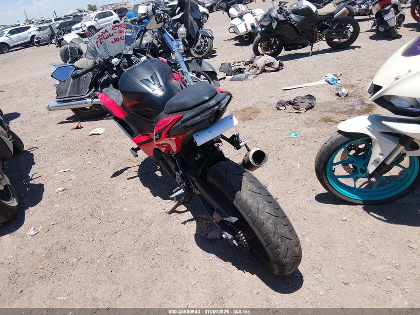 2025 Kawasaki Ex500 A/B VIN: ML5EXGJ16SDA55479 Lot: 45580943
