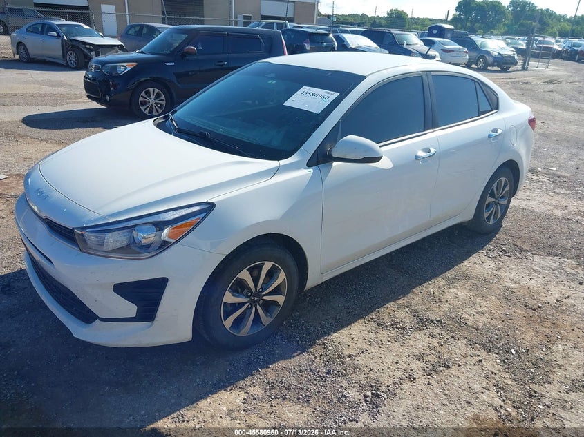 2023 Kia Rio, Ходова, IAAI, VIN 3KPA24AD4PE602781 — фото 2