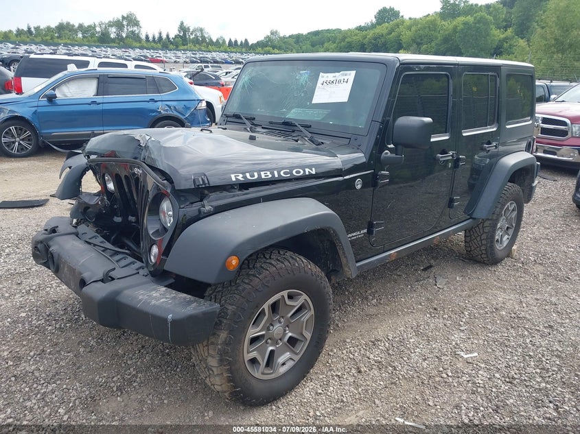 2014 Jeep Wrangler, Front End, IAAI, VIN 1C4BJWFG3EL266714 — photo 2