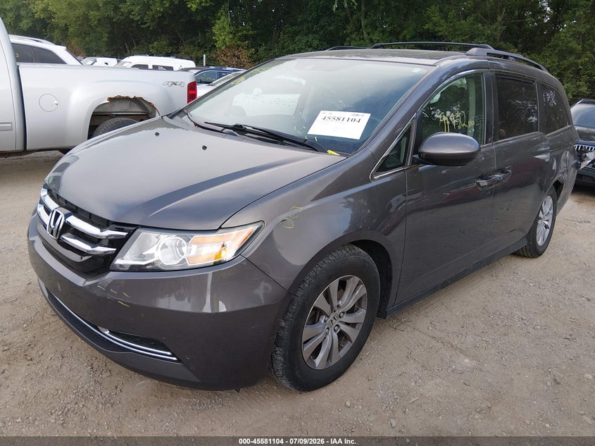 2017 Honda Odyssey, Лівий зад, IAAI, VIN 5FNRL5H69HB013895 — фото 2