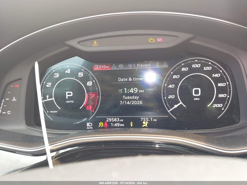 2025 Audi Rs Q8 Quattro Tiptronic VIN: WU1ARBF16SD021505 Lot: 45581239