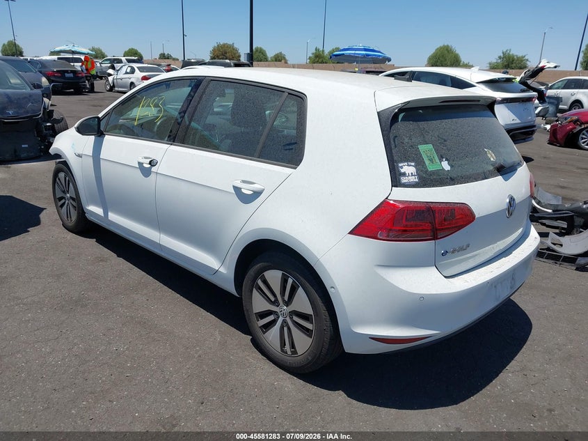 2016 Volkswagen E-Golf Sel Premium VIN: WVWPP7AU7GW911597 Lot: 45581283