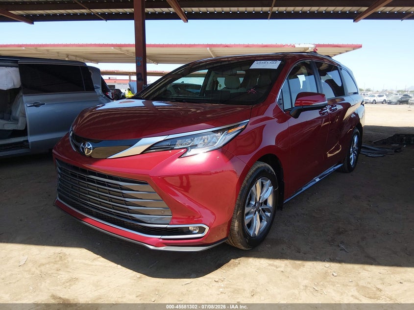 Vin: 5tdzskfc8ts270562, lot: 46079655, toyota sienna limited 20262