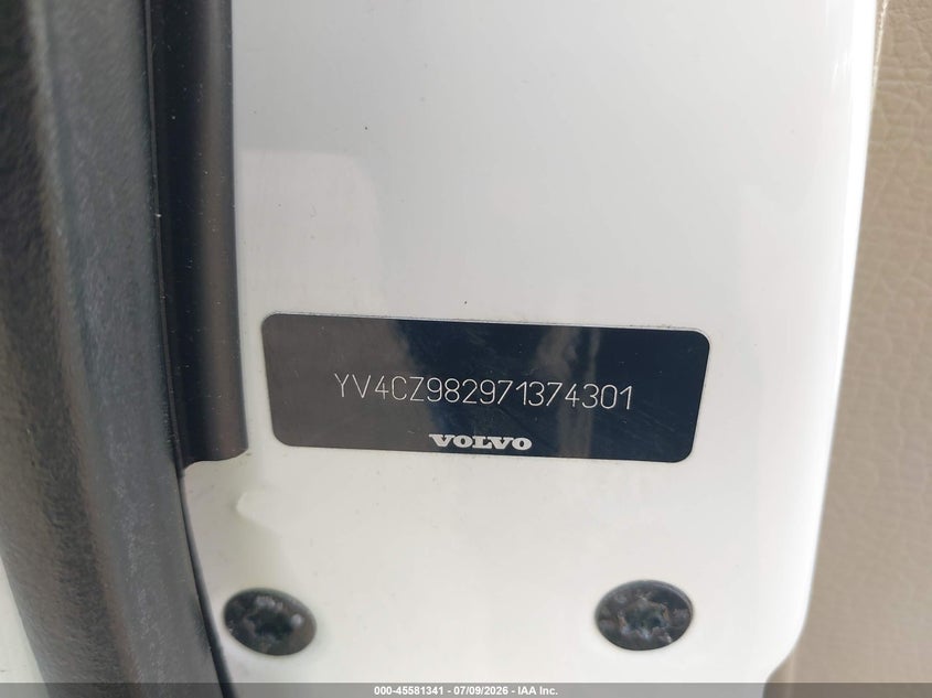 2007 Volvo Xc90 3.2 VIN: YV4CZ982971374301 Lot: 45581341