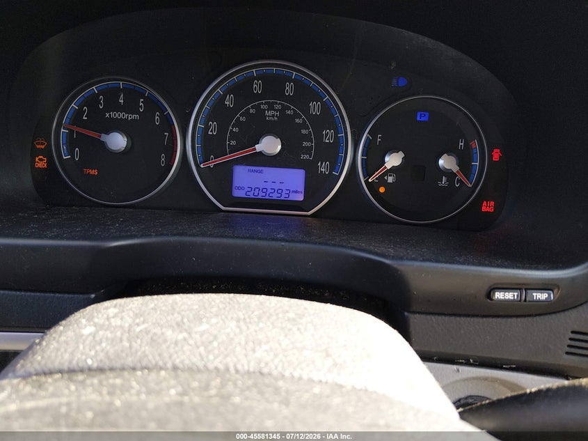 2009 Hyundai Santa Fe Se VIN: 5NMSH13E59H249387 Lot: 45581345