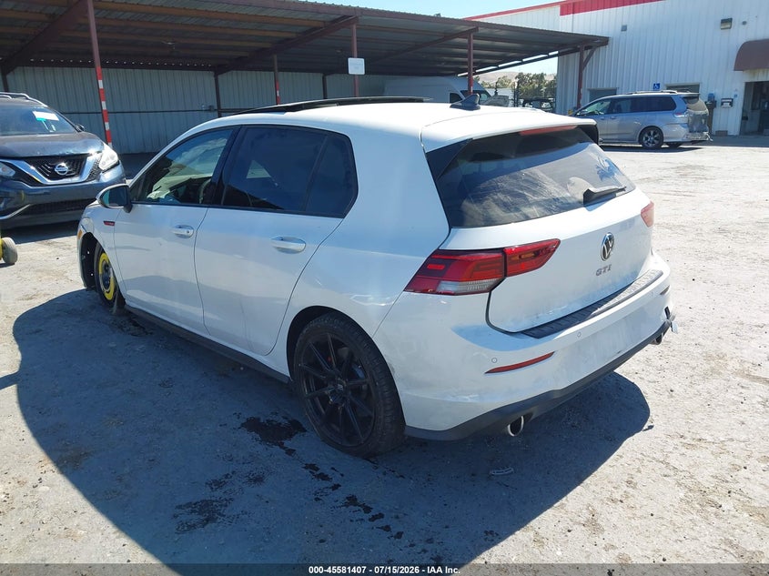 Vin: wvw3a7cd1pw184146, lot: 46079760, volkswagen golf gti 2.0t se 20233