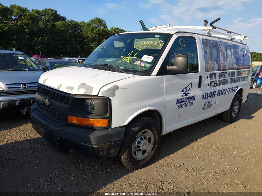 Vin: 1gcwgfca7b1164002, lot: 46079922, chevrolet express 2500 work van 20112