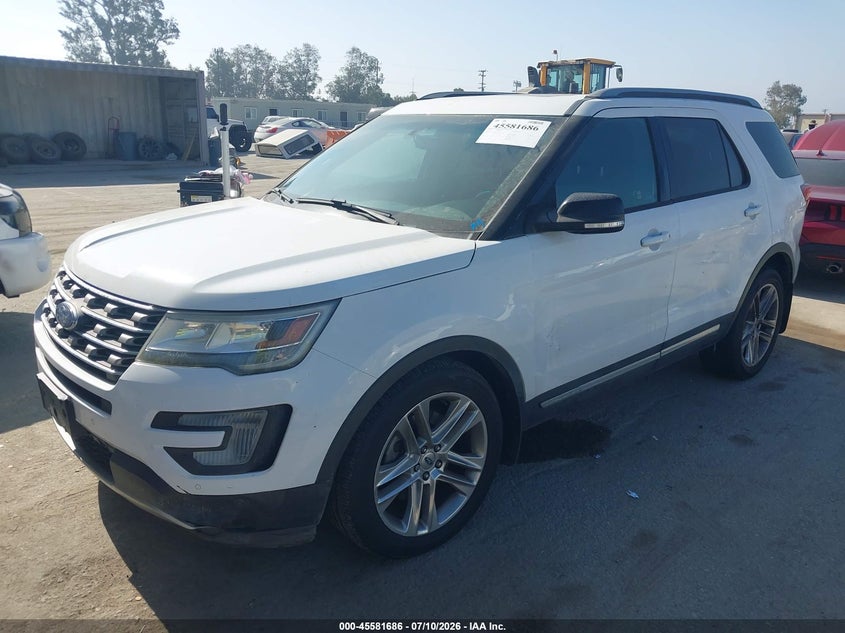 Vin: 1fm5k7d86ggc66791, lot: 46080039, ford explorer xlt 20162