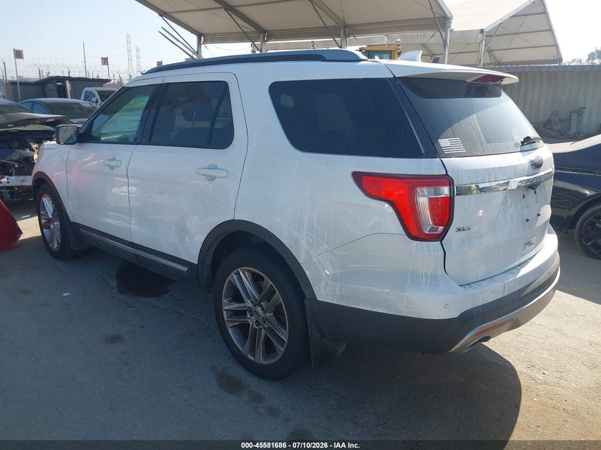 Vin: 1fm5k7d86ggc66791, lot: 46080039, ford explorer xlt 20163