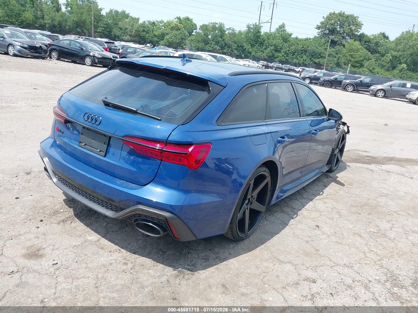 Vin: wua1dbf21sn910410, lot: 46080068, audi rs 6 avant performance quattro tiptronic 20254