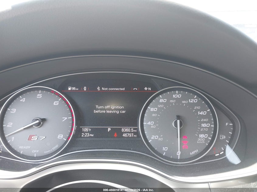 2017 Audi S7 4.0T Premium Plus VIN: WAUWFAFC3HN025762 Lot: 45581814