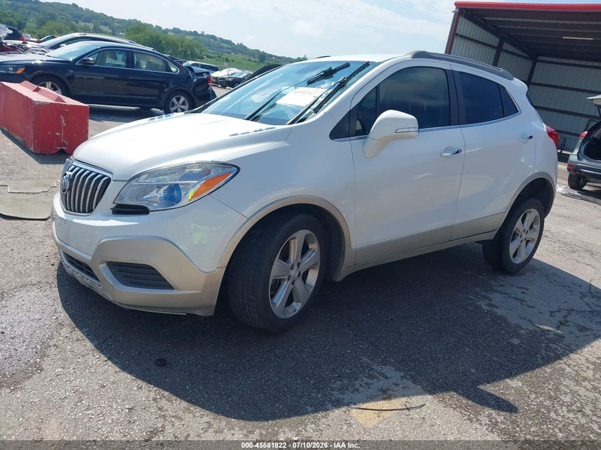 Vin: kl4cjasb5fb085908, lot: 46080175, buick encore 20152