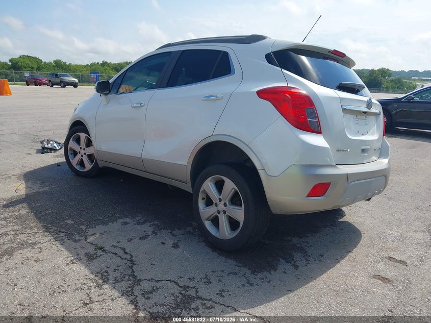 Vin: kl4cjasb5fb085908, lot: 46080175, buick encore 20153