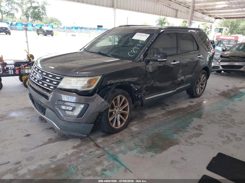 Vin: 1fm5k7f83ggc89992, lot: 46080203, ford explorer limited 20162
