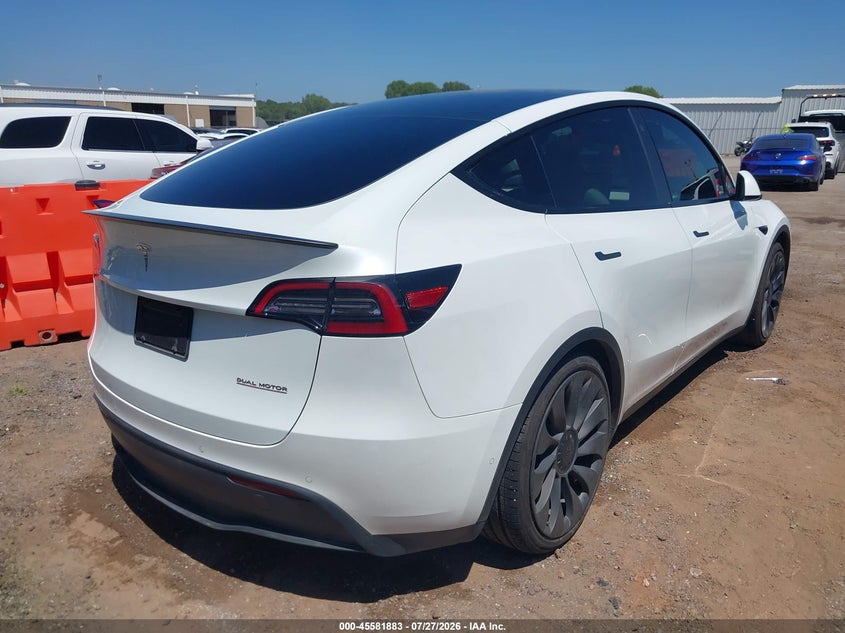 Vin: 5yjygdef0mf252292, lot: 46080236, tesla model y performance dual motor all-wheel drive 20214