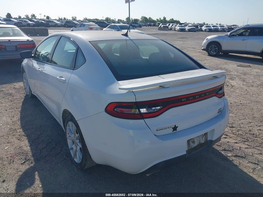 Vin: 1c3cdfbh4dd701067, lot: 46080406, dodge dart sxt 20133