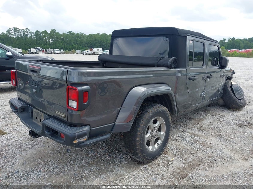 Vin: 1c6hjtag5ml596022, lot: 46080473, jeep gladiator freedom 4x4 20214
