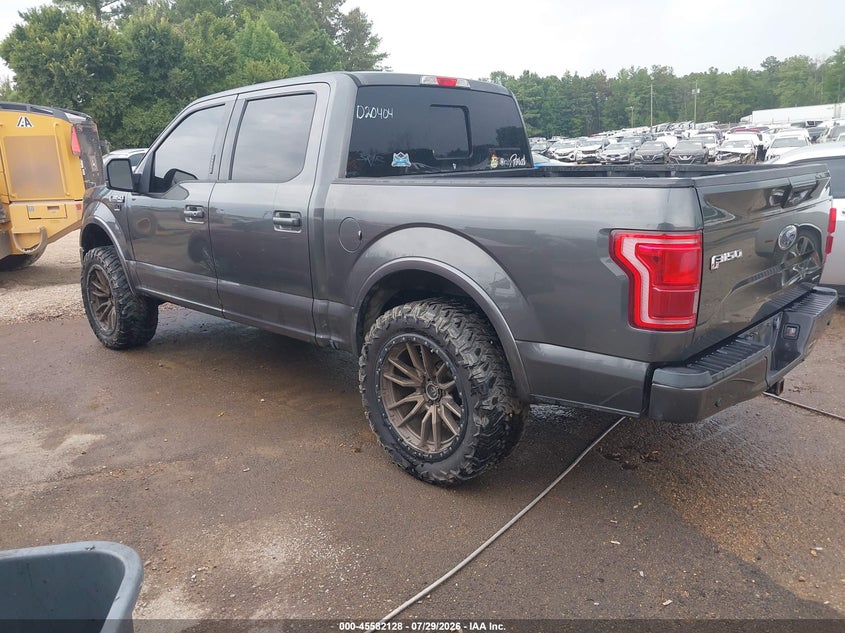 Vin: 1ftew1ef5fkd20404, lot: 46080481, ford f-150 lariat 20153