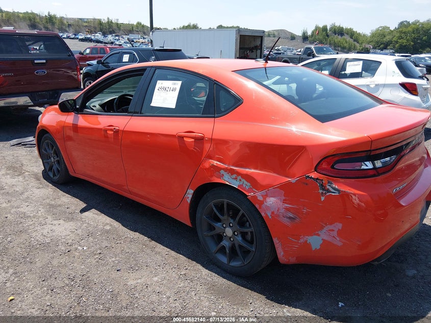 Vin: 1c3cdfgb4gd801887, lot: 46080493, dodge dart gt sport 20163