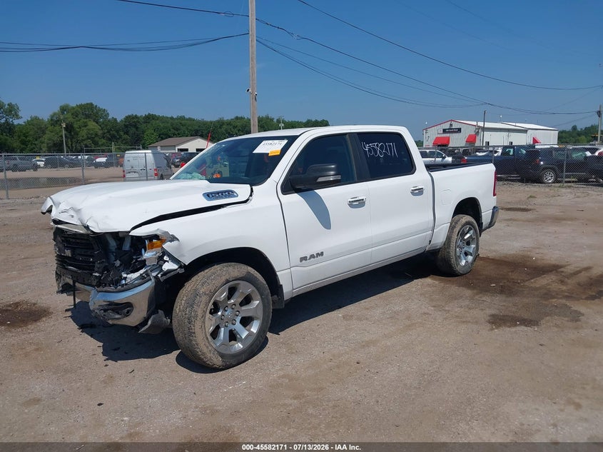 Vin: 1c6srfftxln155639, lot: 46080524, ram 1500 big horn  4x4 5'7 box 20202