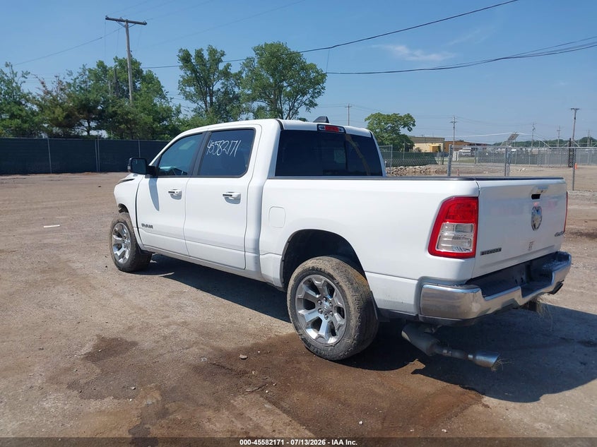 Vin: 1c6srfftxln155639, lot: 46080524, ram 1500 big horn  4x4 5'7 box 20203