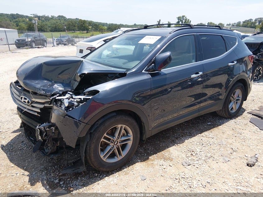 2017 Hyundai Santa Fe, Удар спереди, IAAI, VIN 5NMZU3LB2HH036763 — фото 2