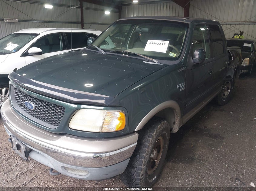 2002 Ford F-150, Удар сзади, IAAI, VIN 1FTRW08L62KD17423 — фото 2