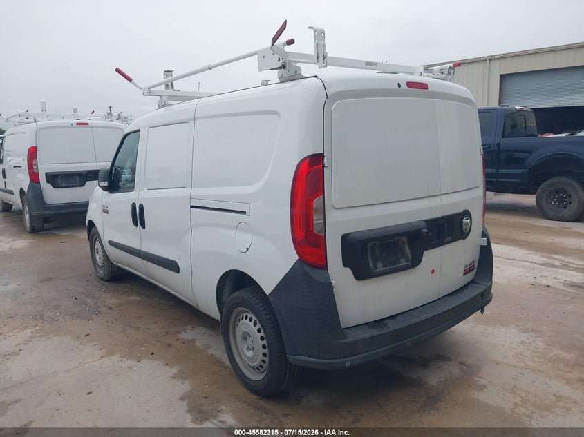 Vin: zfbhrfab1k6n90739, lot: 46080669, ram promaster city tradesman 20193