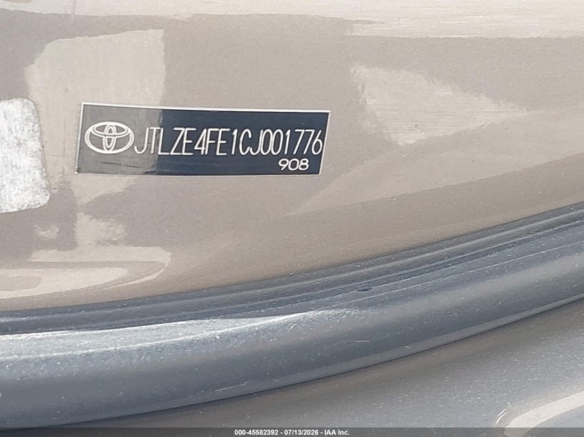 2012 Scion Xb VIN: JTLZE4FE1CJ001776 Lot: 45582392