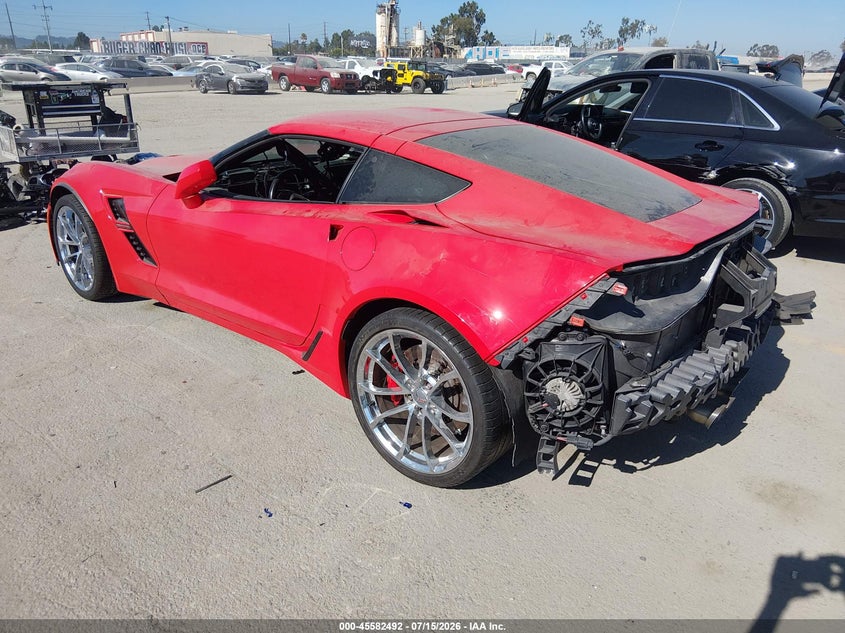 Vin: 1g1y12d78k5111204, lot: 46080845, chevrolet corvette grand sport 20193