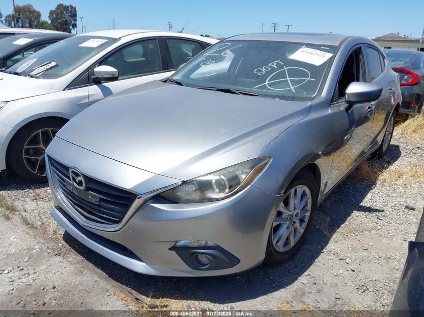 Vin: jm1bm1m7xg1349228, lot: 46080874, mazda mazda3 i touring 20162