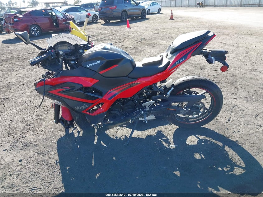 2025 Kawasaki Ex500 VIN: ML5EXGG15SDA59871 Lot: 45582612