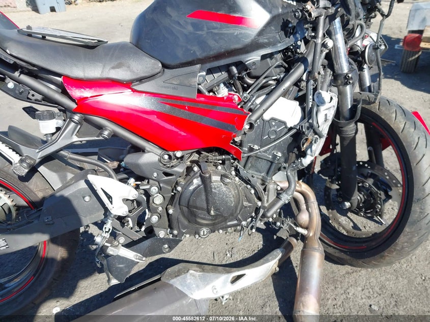 2025 Kawasaki Ex500 VIN: ML5EXGG15SDA59871 Lot: 45582612