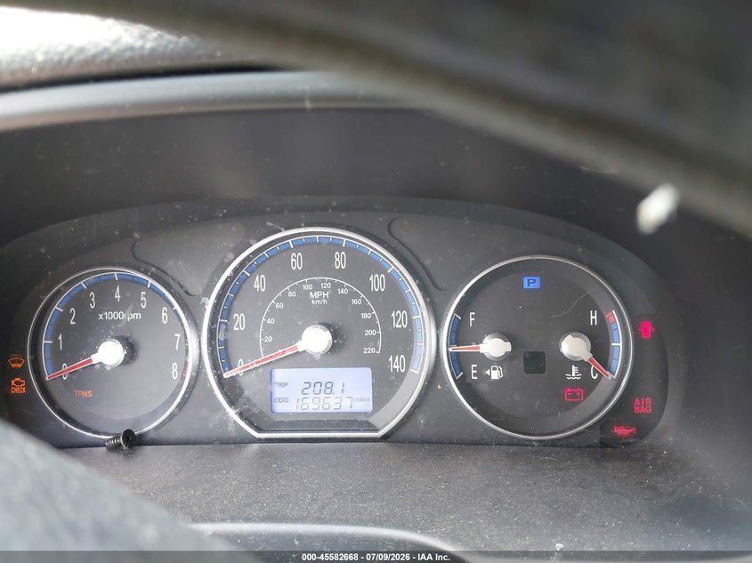 2009 HYUNDAI SANTA FE auction photo 7