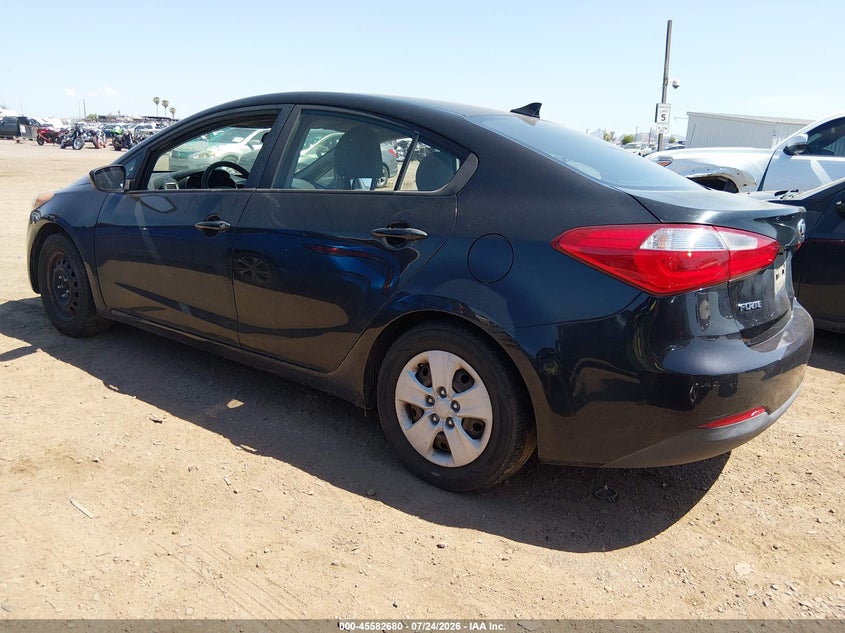 Vin: knafk4a66g5525783, lot: 46081032, kia forte lx 20163