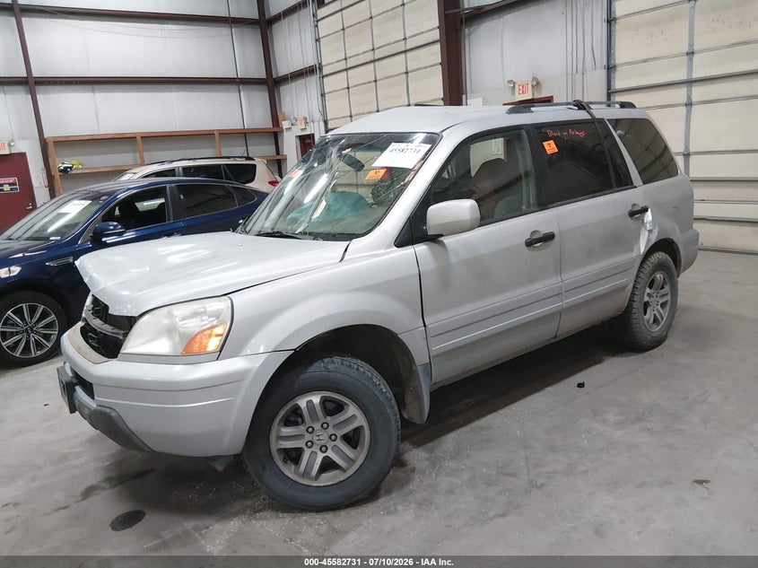 2003 Honda Pilot, Right Side, IAAI, VIN 2HKYF18413H579280 — photo 2