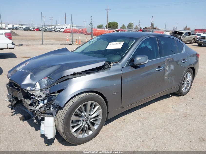 Vin: jn1ev7ap4km511611, lot: 46081098, infiniti q50 3.0t luxe 20192