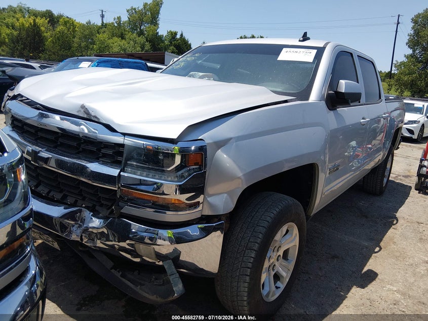 2017 Chevrolet Silverado, Удар спереди, IAAI, VIN 3GCUKREC8HG449646 — фото 2