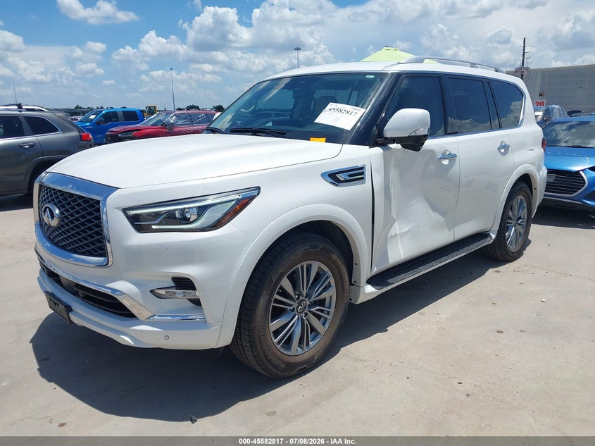 2022 Infiniti Qx80 Luxe Awd, Left Side, IAAI, VIN JN8AZ2AE2N9293777 — photo 2