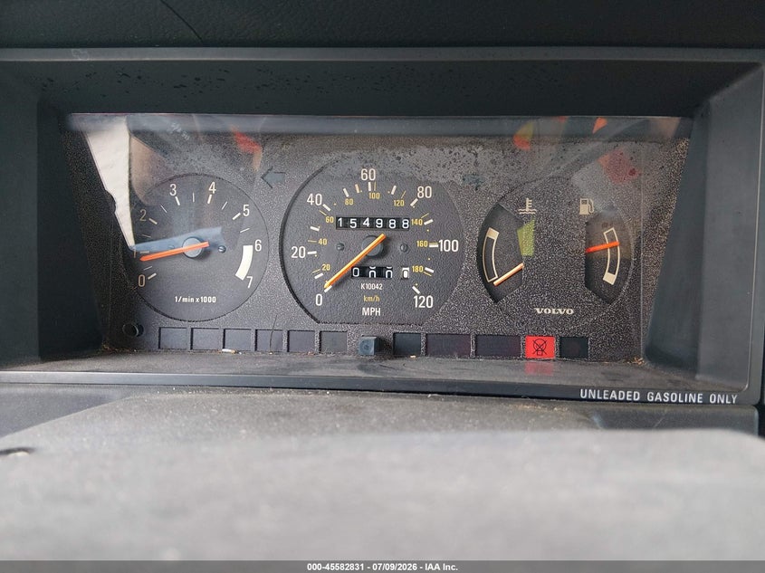 1989 Volvo 244 Dl/Gl VIN: YV1AX8845K1372074 Lot: 45582831