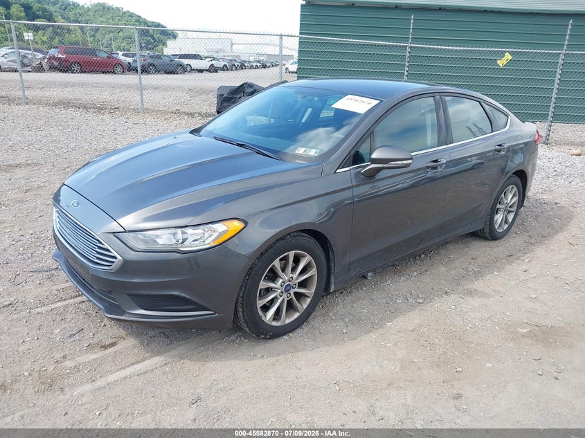 2017 Ford Fusion, Правый бок, IAAI, VIN 3FA6P0H75HR411709 — фото 2