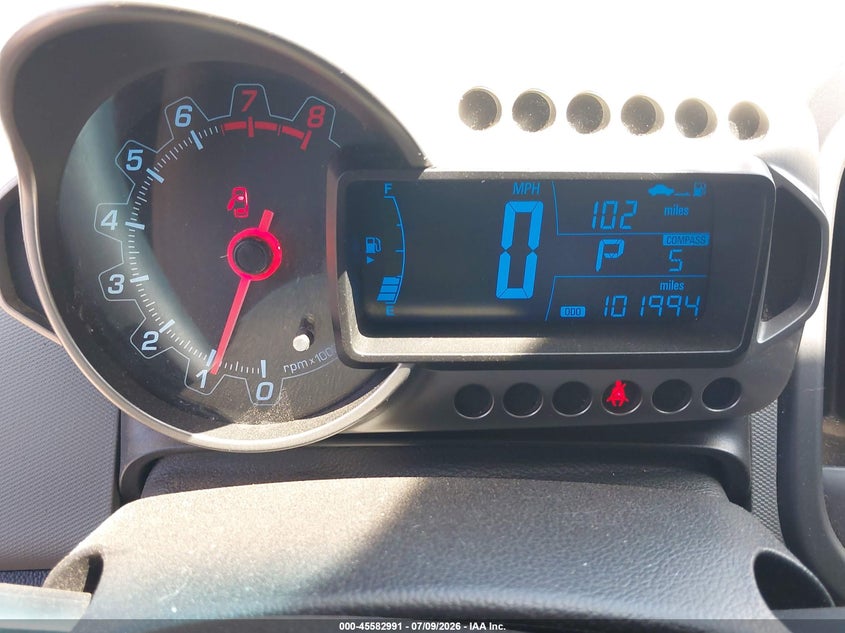 2012 CHEVROLET SONIC VIN 1G1JA6SH4C4153753 nuotrauka 7