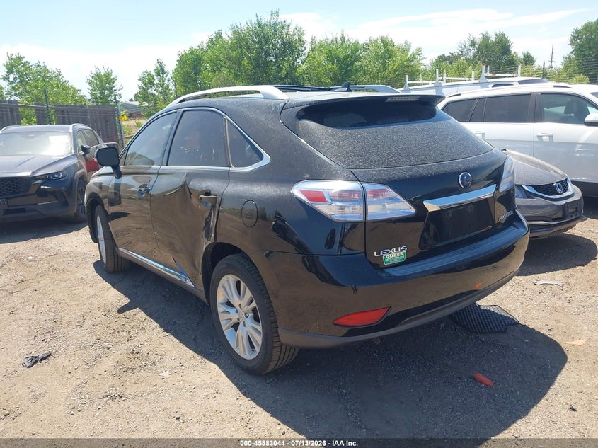 Vin: jtjbc1ba2a2405162, lot: 46081397, lexus rx 450h 20103