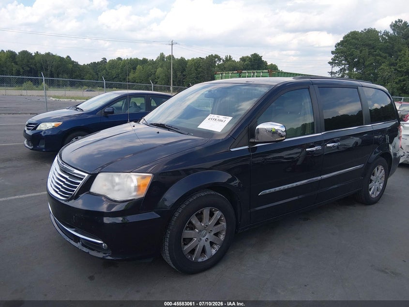 Vin: 2a4rr8dg7br749996, lot: 46081414, chrysler town & country touring-l 20112