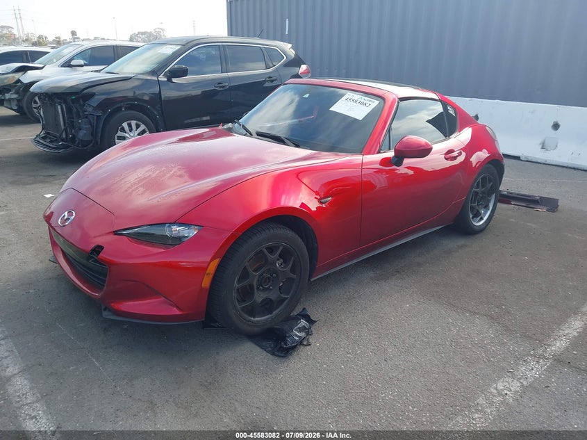 Vin: jm1ndam73n0502306, lot: 46081435, mazda mx-5 miata rf grand touring 20222